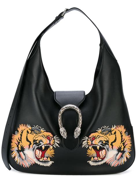 black gucci bag 8x51 2 with tiger head closure|Gucci Small Tiger Head Shoulder Bag .